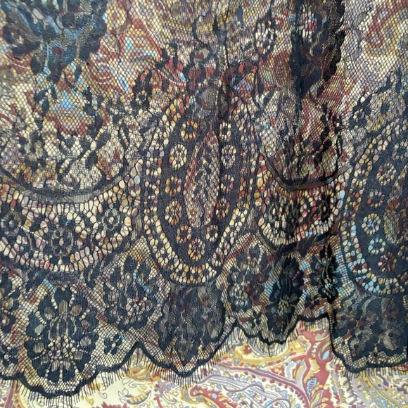Torrid Black Lace Ruana Shawl Wrap One Size - Picture 8 of 12